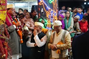 चैत्र नवरात्र के पावन अवसर पर मुख्यमंत्री श्री पुष्कर सिंह धामी ने माँ कालिका मंदिर में की पूजा-अर्चना 