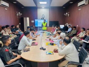 24 अप्रैल 2026 को रात्रि में 10 बजे आयोजित की जाने वाले मॉक अभ्यास के सम्बन्ध में बैठक आयोजित की।