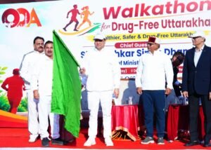 मुख्यमंत्री ने नशामुक्त उत्तराखण्ड वॉकथॉन को दिखाई हरी झंडी